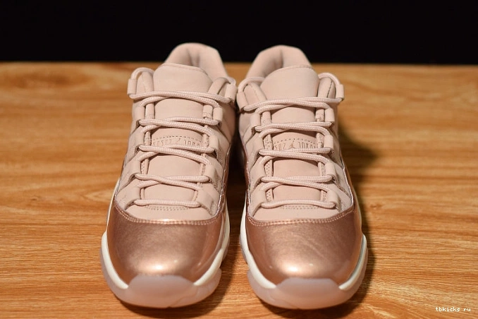 Rep TB Rose Air Jordan GS 11 Gold AH7860-105 Low 0716